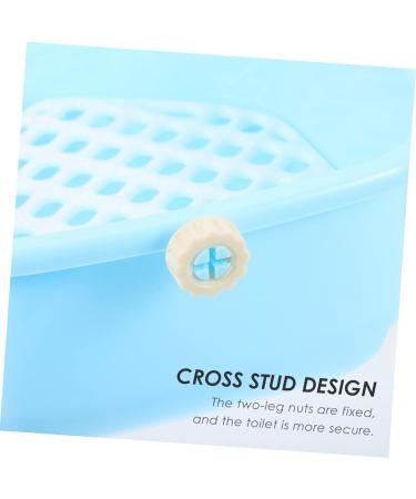 BESPORTBLE Box Rabbit Toilet Bunny Accessories Critter Bath Toilet Pan Tray Bunny Supplies Hamster Plastic Blue - Buy Online on GoSupps.com