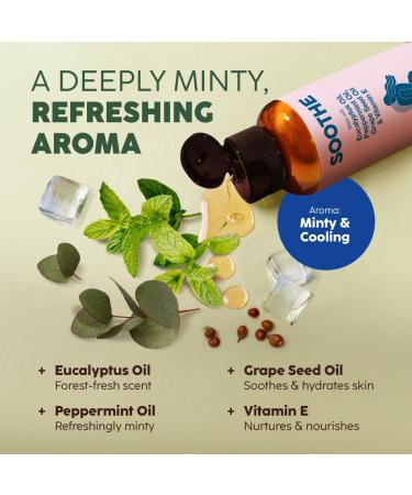 Kukka Soothe Massage Oil - Spa Quality Warming Body Oil with Eucalyptus Peppermint & Vitamin E - 3.38 fl oz for Massage Therapy - Buy Online on GoSupps.com
