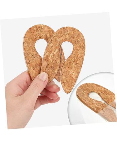 FRCOLOR 6 Pairs Transparent Heel Pad Eyelash Mascara Brush Doll Socks Insoles for Plantar U- Shaped Heel Pad Exercise Accessories Half Women's Heel Cover Internal Heightening - Buy Online on GoSupps.com