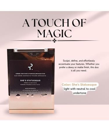 Patrick Ta Major Sculpt Cr me Contour & Powder Bronzer Duo - She's Statuesque (Light Cool Undertone) 1 oz | International Shipping Available - Buy Online on GoSupps.com