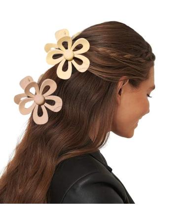 8PCS Flower Claw Clips for Thick Hair - Non Slip Matte Hair Accessories for Women and Girls - Buy Online on GoSupps.com