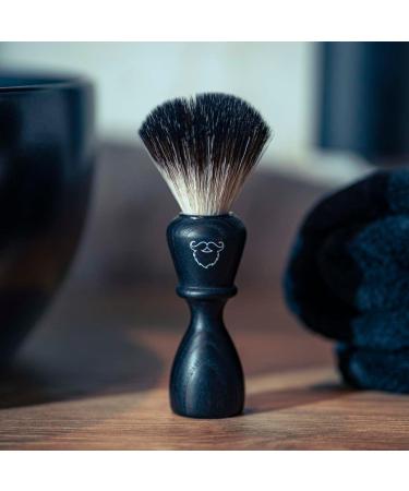 Blackbeards Shaving Brush with Grip - 21mm Synthetic Knot 90mm Length Lightweight (50g) | Perfect for Shaving Foam & Cream - International Shipping Available - Buy Online on GoSupps.com