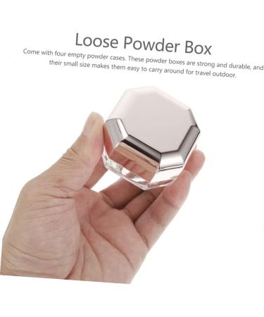 Mipcase 5pcs Box Powder Box Clear Cosmetic Case Bulk Makeup Small Loose Powder Case Travel Portable - Buy Online on GoSupps.com