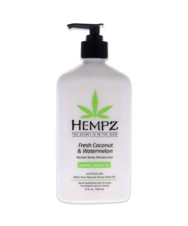 Hempz Fresh Coconut and Watermelon Herbal Body Moisturizer For Unisex 17 oz Moisturizer