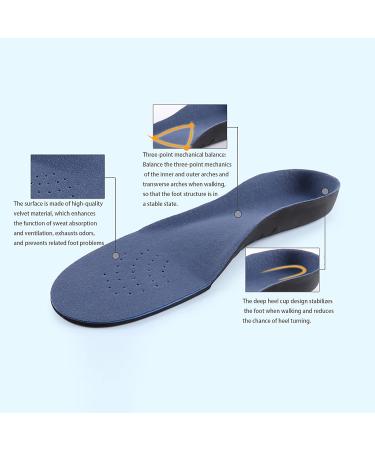 Arch Support Insoles for Men & Women - Orthotic Relief for Plantar Fasciitis Flat Feet & High Arches - Fits Sneakers & Work Boots (Sizes 9.0-10.5 - Buy Online on GoSupps.com