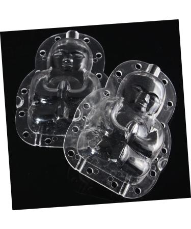 TEHAUX 2pcs Novel Transparent Tools Duddha Stereotypes Garden Growing Supply Diy Clear Watermelon Buddha Transparent 10x7cm - Buy Online on GoSupps.com