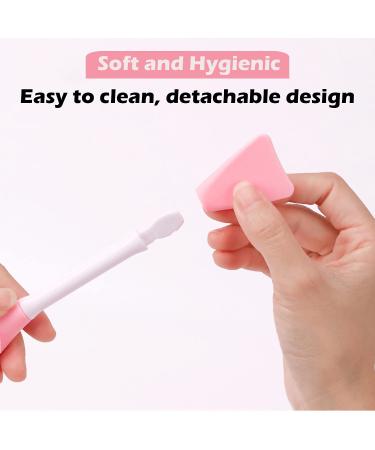 Silicone Face Mask Brush | Mud Mask Applicator | Flexible | Facial & Clay Mask Tool | Blue & Pink - Buy Online on GoSupps.com