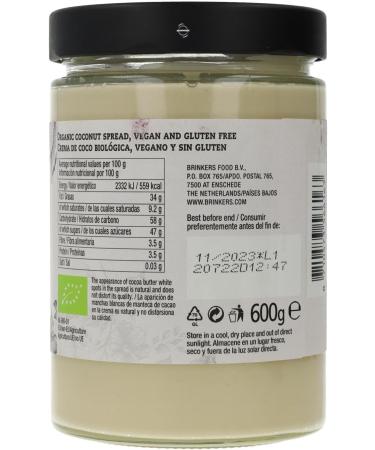 Crema Blanca con Coco Bio 600g La Vida Vegan - Buy Online on GoSupps.com