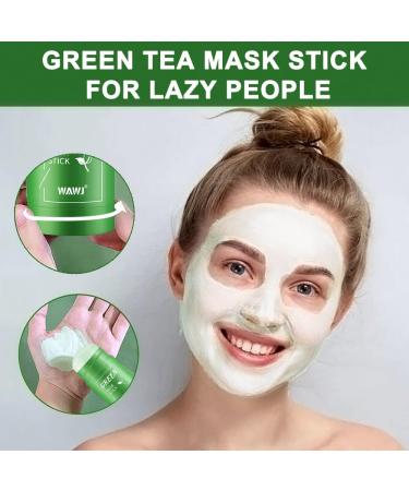 WAWJ Green Mask Green Tea Mask Stick Clean Green Mask Stick Moisturizing Smoothing Control Oil Clean Pores Green - Buy Online on GoSupps.com