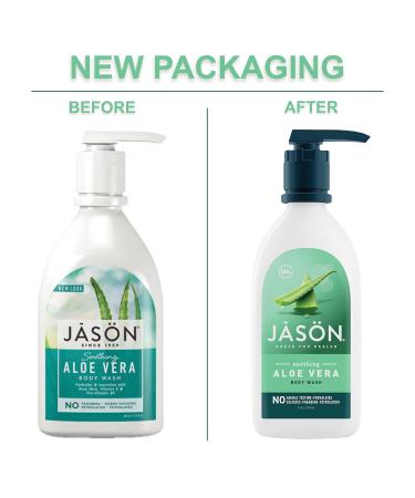 Jason Soothing Aloe Vera Body Wash - 30 Fl Oz | Hydrating & Gentle Cleanser for All Skin Types - International Shipping Available - Buy Online on GoSupps.com