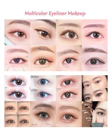 Antique Alive Merry Monde Multicolor Super Slim Long Lasting Eyeliner - Vegan Liquid Korean K Beauty Waterproof Eye Liner in Dark Brown - Buy Online on GoSupps.com