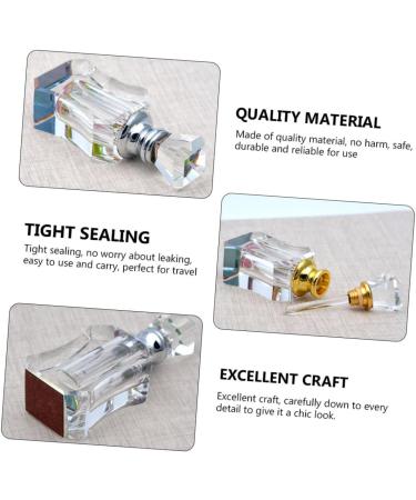 SOLUSTRE Perfume Bottle Hair Scrunchie Chiffon Mini Empty Dropper Bottle Glass Essential Oil Dispenser Perfume Vial Small Perfume Dropper Bottle Glass Dropper Bottle Glass Bottle Crystal - Buy Online on GoSupps.com