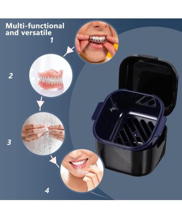 Exceart Dental Care Box - Prosthesis & Denture Storage Cup for Bite Rail | Durable & Black Dental Conservation Case - Buy Online on GoSupps.com
