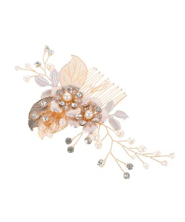 Gogogmee Hair Comb Fairy Jewelry for Women Hair Styling Accessories Bride Hair Accessories Hanfu Hair Accessories Formal Hair Accessories for Women Flower Hair Accessories Wedding Hair Clip