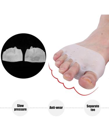 Bunion Corrector - Transparent Toe Straightener for Hallux Valgus - High Elasticity SEBS Material - 5 Holes Design - Buy Online on GoSupps.com