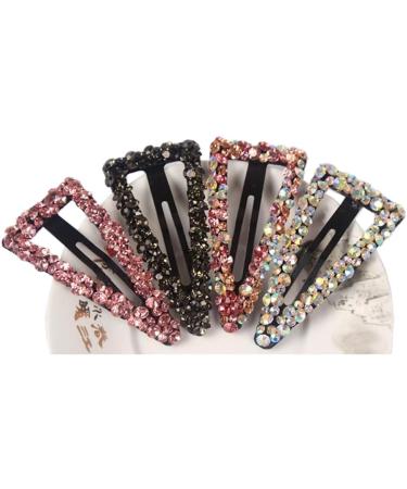 1 Piece Women's Hair Clip Triangle Shape Hair Clips Rhinestone Hair Pin Hair Clips Headgear Non-Slip Hair Clips Hair Accessories for Women Girls Birthday Party Banquet Colourful B 1 Colourful B - Buy Online on GoSupps.com