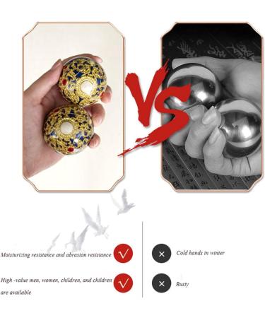 UNbit Baoding Ball Stress Ball & Magnetic Ball Stretcher - Perfect for Stress Relief & Driving | Golden Yonggu Guotai - Buy Online on GoSupps.com