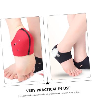 5 Pairs Silicone Heel Covers - Comfortable Heel Support & Protection for Men and Women | Heel Socks & Gel Pads for Foot Care | Black SBR - Buy Online on GoSupps.com