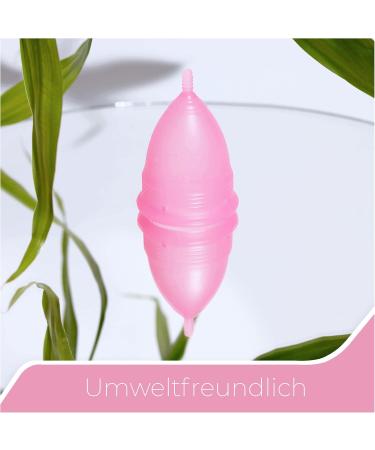 Femme Essentials Menstrual Cup - Discreet Hygienic & Eco-Friendly - Medical Silicone Satin Bag & German Manual - Pink (L) - Buy Online on GoSupps.com