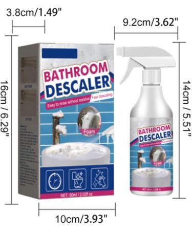 Acssart Bathroom Descaler Acssart Foam Cleaner Bathroom Efficient Bathroom Cleaner with Spray Nozzle Bathroom Descaler Stubborn Stains Cleaner Descaler Bathroom Cleaner 1pcs - Buy Online on GoSupps.com