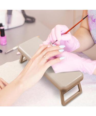 Nail Hand Rest - Comfortable Stable Arm Rest for Nails - Foldable Hand Stand for Nails Nail Armrest Hand Holder for Acrylic Nails Brown - Buy Online on GoSupps.com