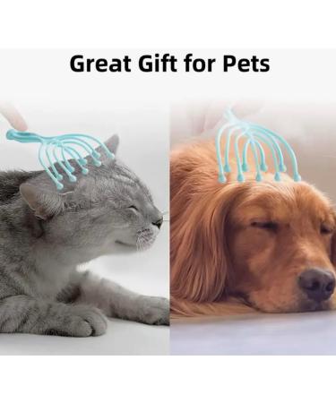 Head Massage Claw with Iron Balls | Manual Scalp Massager for Hair Growth Stress Relief & Relaxation - Blue | Ideal for Pets - Buy Online on GoSupps.com