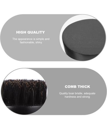 Frcolor 2-Pack Hairbrush with Natural Wild Boar Bristles | Wooden Round Beard Brush for Men | Smooth Hair & Beard Care - Buy Online on GoSupps.com