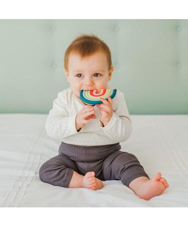 Suavinex Silicone Teether for Babies - Flexible Lightweight Rainbow Design for Newborns (0+ Months) - Buy Online on GoSupps.com
