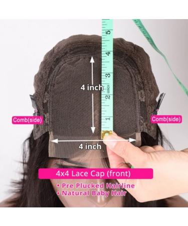 YMSGIRL 28 Inch Curly Lace Front Wig Brazilian Human Hair 4x4 Closure 150% Density for Black Women - Buy Online on GoSupps.com