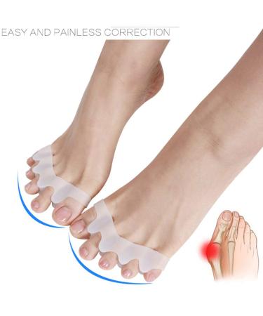 Ruiqas Silicone Gel Cap Crest - Pain Relief Bunion Toe Corrector Orthotics Straightener Separator for Comfort - Buy Online on GoSupps.com