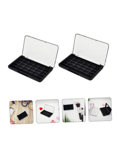 Buy Hemoton 2pcs 24 Eye Shadow Tray & Blush Cosmetic Case Perfect for Travel & DIY Makeup | International Shipping Available - Buy Online on GoSupps.com