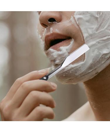 Minkissy 2-Pack Men's Razor Blades - Safe Body Razor for Barbers & Hairdressers - Black Razor Knife Holder - International Shipping Available - Buy Online on GoSupps.com