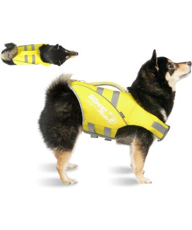 Zooland Dog Life Jacket - Adjustable & Durable Buoyancy Vest for Small Medium & Large Dogs | Reflective Safety Yellow - Buy Online on GoSupps.com
