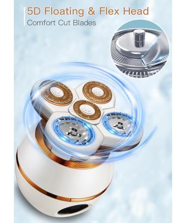 Buy Electric Razors for Women - 5D Facial Hair Removal Rechargeable Wet & Dry Trimmer Painless Waterproof Shaver for Legs Bikini & Body - Buy Online on GoSupps.com