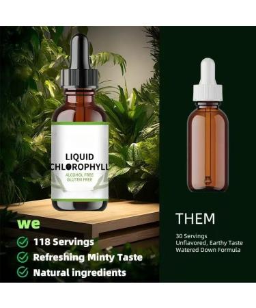 Liquide de chlorophylle - d sodorisation du corps d toxification du foie soutien immunitaire favorise la production de collag ne des cheveux et de la peau - Buy Online on GoSupps.com