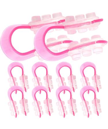 VALICLUD Lot de 10 Pinces Nez Modelage et Rehaussement Taille Unique Silicone et Plastique Correcteur de Nez pour Visage F minin Usage Quotidien de Beaut et Effet Remodelant