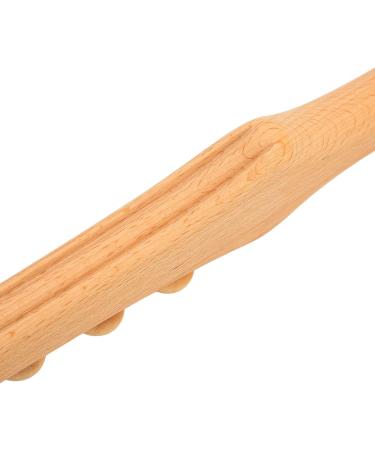LUQEEG Wooden Massage Tab 8 Pearl Wood-Scraping Stick & Roller for Body Shaping & Muscle Pain Relief - Buy Online on GoSupps.com