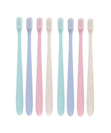 minkissy 2 boxes 8 pieces toothbrush with cap toothbrush travel toothbrush