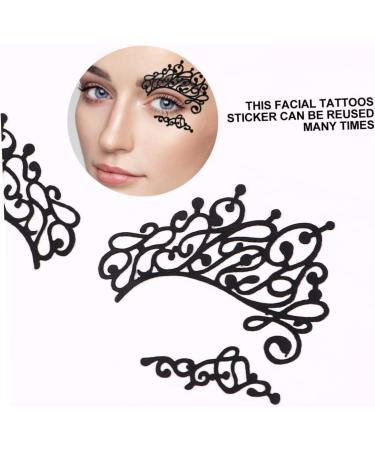 Healeved 3 pairs Eyeliner Popular Eyeshadow Sticker Fabric Drama Liner Pride Jewelry Lace Black Stickers 13.00X6.00X0.10CM Black - Buy Online on GoSupps.com