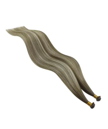 Youngsee Genius Weft Ombre Real Hair Tress 40cm - Ash Brown & Blonde Ombre Extensions 25g #7/7/Icy - Premium Virgin Hair Weave - Buy Online on GoSupps.com