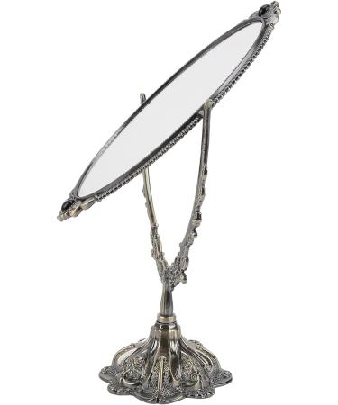 DADEA Vintage Makeup Mirror Vintage Vanity Mirror Double Sided Mirror Desktop Makeup Mirror Europeanstyle Metal Retro Doublesided Mirror for Home Bathroom Bedroom Dressing(Large) - Buy Online on GoSupps.com