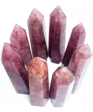 120G-200G Raw Natural Strawberry Crystals Quartz Point 1pc HOMEZHOU (Size : 1PC 160G-175G) - Buy Online on GoSupps.com