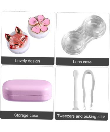 Buy Gleavi Box: Colored Hard Glasses Container & Eye Care Accessories - 2PCs Rosax Storage Set 9.5x5.5cm - International Shipping Available - Buy Online on GoSupps.com