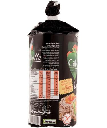  Italian Gourmet E.R. Riso Gallo Gallotte Le Nere Set of 3 Whole Grain Cakes in Black Rice and Corn 100 g Pack + Italian Gourmet Tomato Pulp 400 g - Buy Online on GoSupps.com
