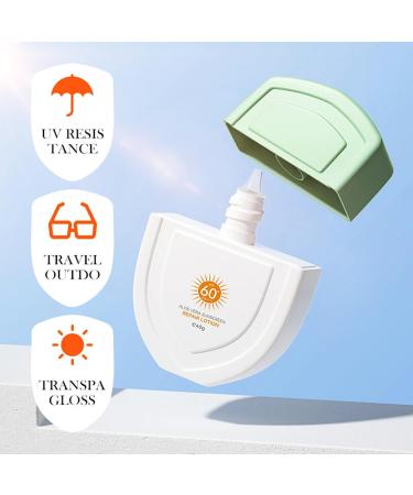 Sunscreen SPF 60+ Aloe Vera Sun Cream Repair Lotion Suncream Sun Face Protection Against UVA UVB Water + Sweat Resistant Fast Film Formation No Stuffiness for All Skin Types 40g - Buy Online on GoSupps.com
