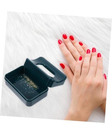 WOFASHPURET Nail Glitter Powder Container Nail Dip Container 7x4.4cm Green - Buy Online on GoSupps.com