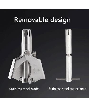 Nose Hair Trimmer for Men - Stainless Steel Manual Shaver Washable Nose & Ear Hair Trimmer - Buy Online on GoSupps.com