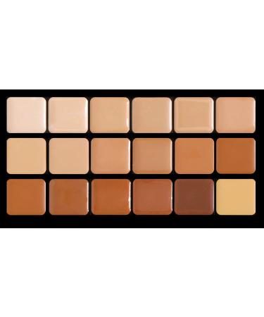 Graftobian HD Glamour Creme Foundation Warm Super Palette - 18 High Definition Warm Undertone Cream Shades - Buy Online on GoSupps.com