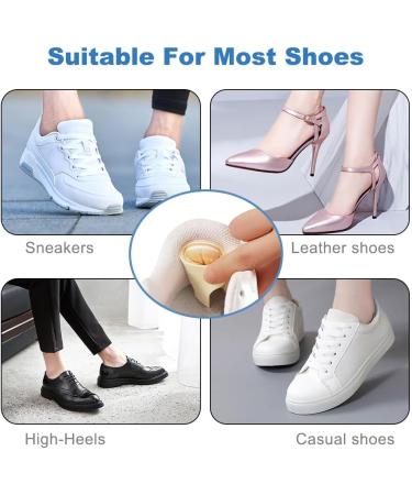 Huayuehong 2 Pair Heel Cushion Pads - Heel Grips and Shoe Inserts for Shoes Too Big - Heel Pads Perfect for Ladies Shoes - Advanced Foot Care Shoe Pads (Beige) - Buy Online on GoSupps.com