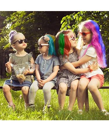 13 Colors Hair Chalk Comb for Girls - Non-Toxic Temporary Hair Dye for Kids Birthday Halloween Cosplay Party - Ages 4-10+ - Great DIY Hair Color At Home - Buy Online on GoSupps.com